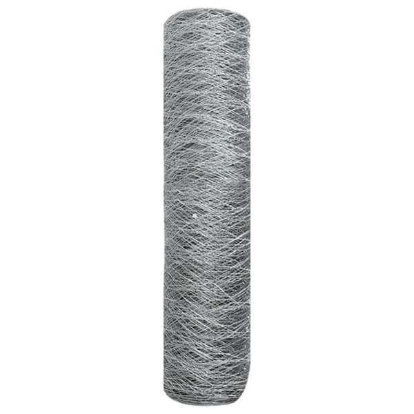 Hexagonstängsel Silver 0,4 x 25 m Galvaniserat stål