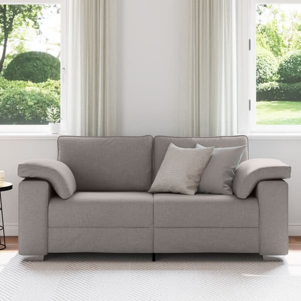 Tvåsitssoffa Taupe 180 cm tyg