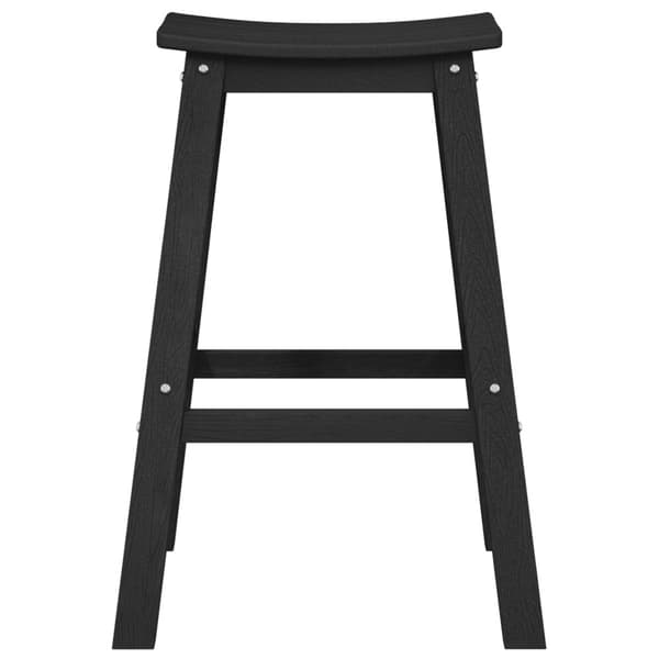 Trädgårds Bar Set 6 pcs Svart HDPE