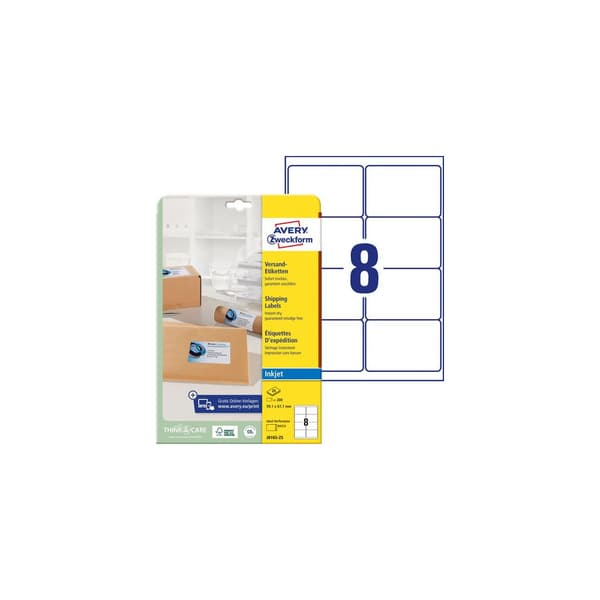 Etikett AVERY QD 99,1x67,7 200/fp
