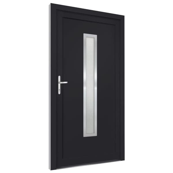Ytterdörr antracit 98x190 cm PVC