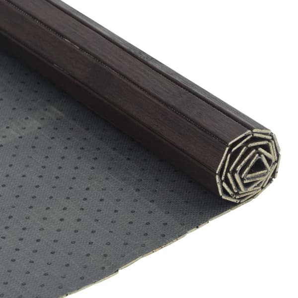 Matta rektangulär mörkbrun 60x300 cm bambu