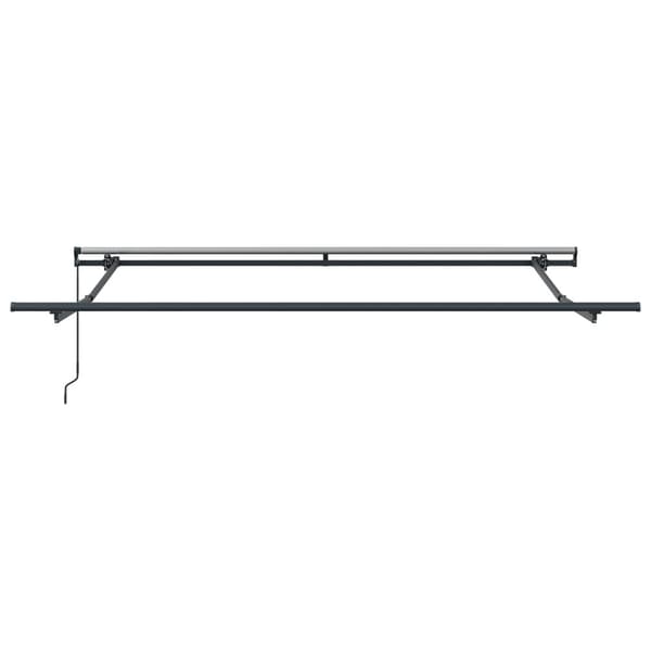 Utfällbar markis Vit 300 x 250 cm Polyester och Stål