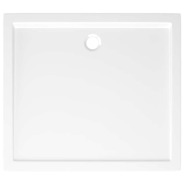 Duschkar rektangulärt ABS vit 80x90 cm