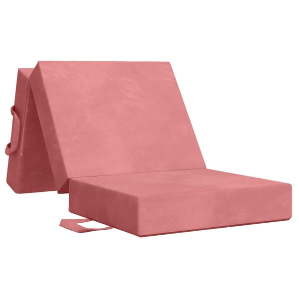 Fällbar Soffbed 75 x 67 x 45 cm Rosa