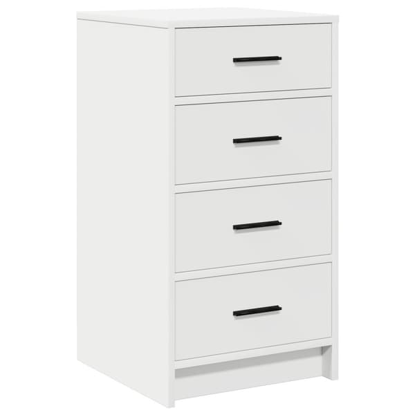 Sideboard med låda Vit 40 x 41 x 75 cm Konstruerat trä