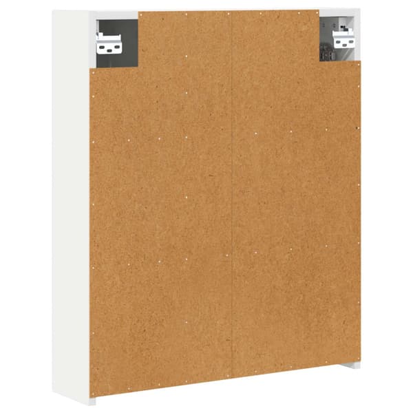 Badrumsspegelskåp Vit 60 x 14,5 x 70 cm Konstruerat trä
