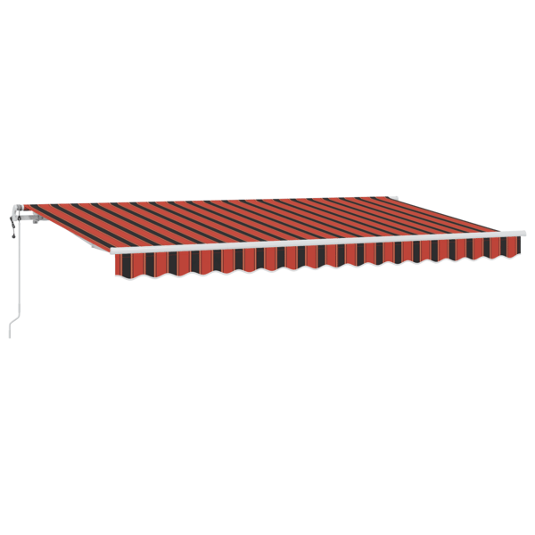 Utfällbar markis Orange 350 x 200 cm tyg
