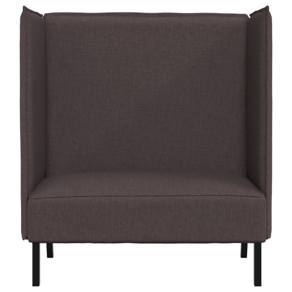 Hög Ryggsoffa 101cm Mörkbrun tyg
