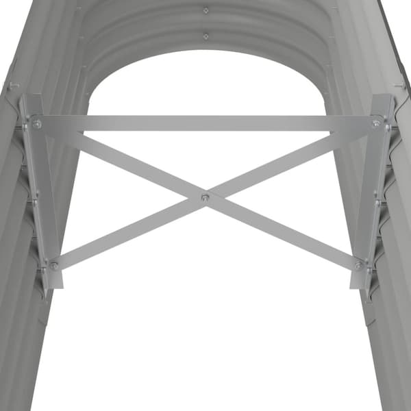 Odlingslåda galvaniserat stål 152x40x36 cm grå