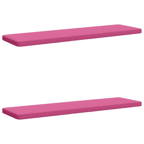 2-delade Bänk Kuddar VUGHT 2 st 100% Polyester Rosa