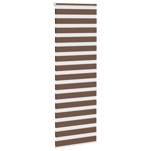 Rullgardin zebra brun 85x230 cm tyg bredd 80,9 cm polyester