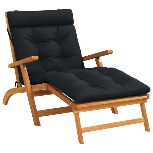 Solstol Kudde VIANEN 100% Polyester Mörkblå 200 x 80 x 8 cm