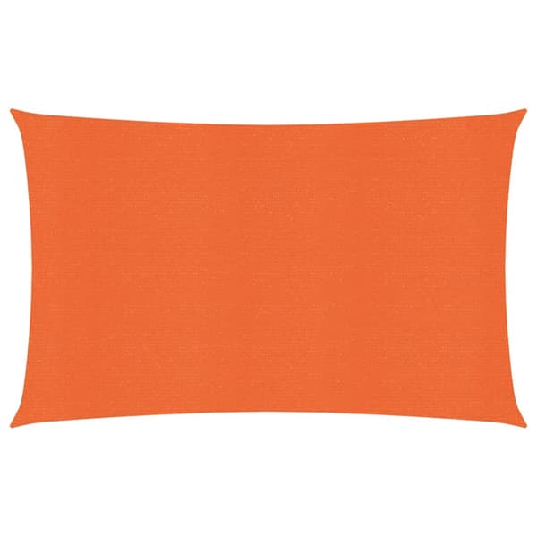 Solsegel 160 g/m² rektangulär orange 3x5 m HDPE