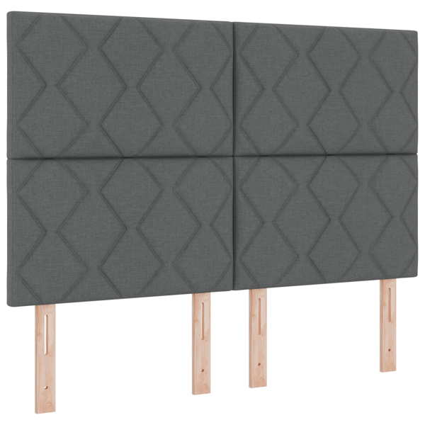 LED huvuddyna Grå 144 cm tyg