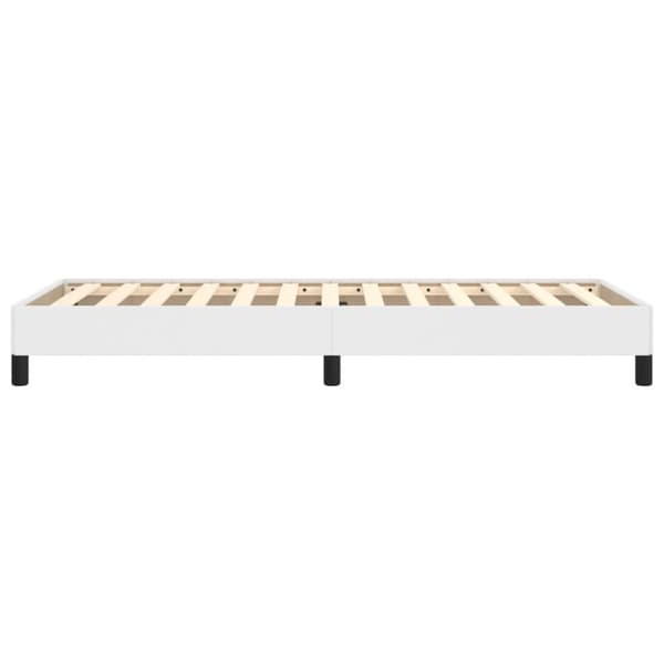 Sängram vit 90x200 cm konstläder