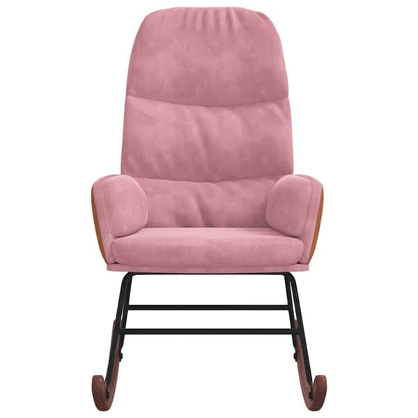 Gungstol rosa sammet