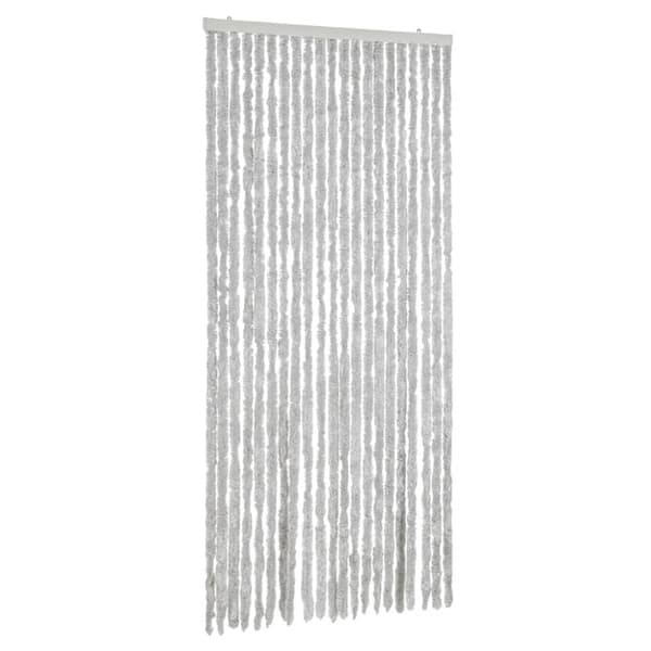 Insektsgardin grå 100x200 cm chenille