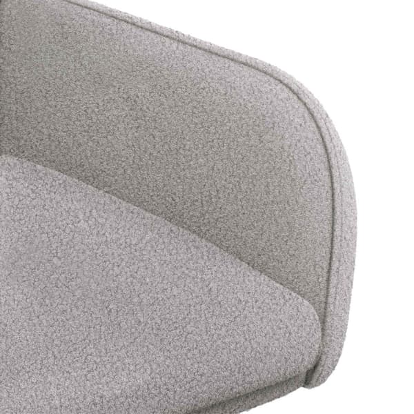 Matstolar 2 pcs Bouclé Ljusgrå 59 x 57 x 85 cm
