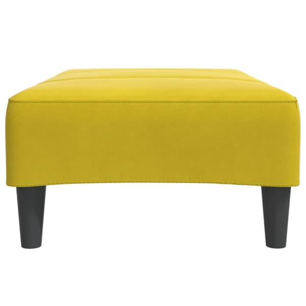 Fotpall Gul 77x55x31 cm sammet
