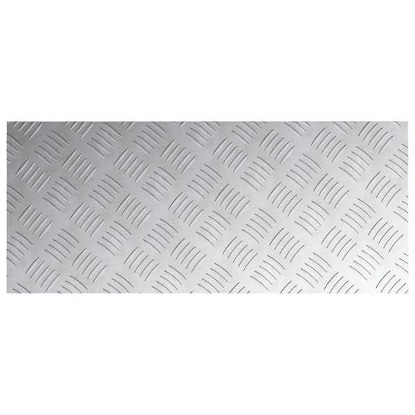 Trappsteg Rektangulär 2 pcs Silver 70 x 30 cm Aluminium