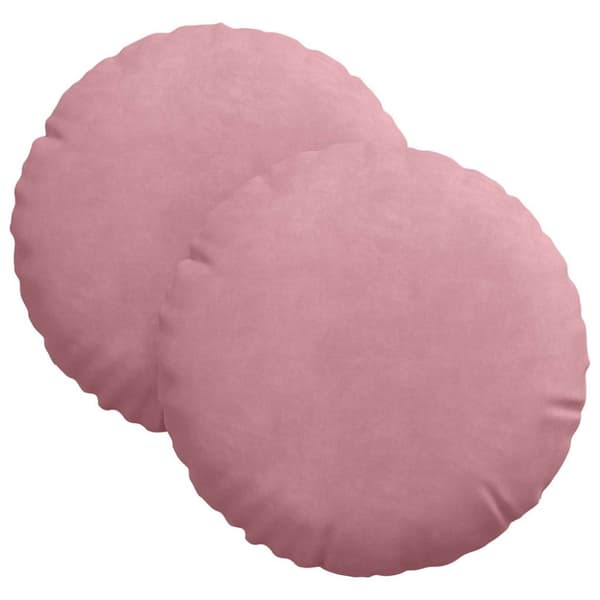 Sittkuddar 2 pcs Rosa Ø30 x 13 cm Sammet