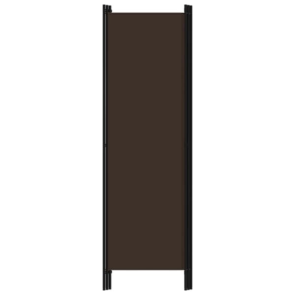 Rumsavdelare 3 paneler brun 150x180 cm