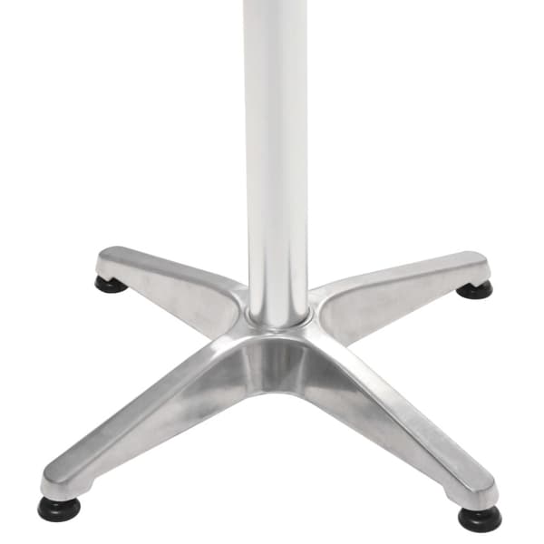Trädgårdsbord silver 60x60x70 aluminium