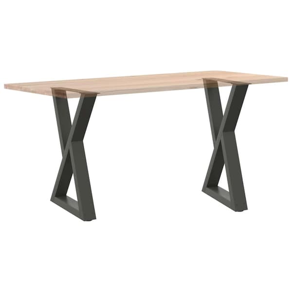 Matbordsben 2 st antracit 50x(72-73,3) cm stål
