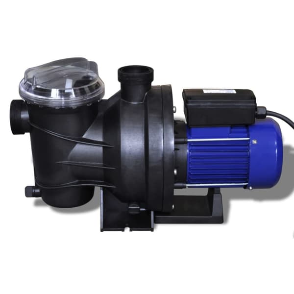 Poolpump elektrisk 1200 W blå