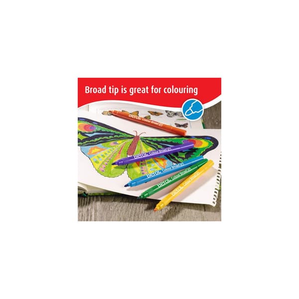 Fiberpenna BEROL Broad svart 12/fp