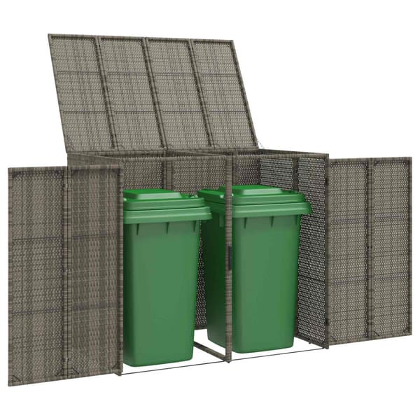 Avfallshink Box 2 pcs Grå 65 x 80 x 115 cm polyeten