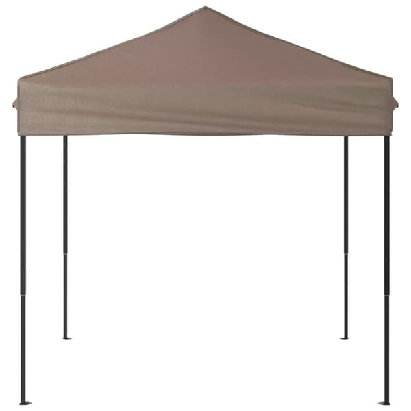 Hopfällbart partytält taupe 2x2 m