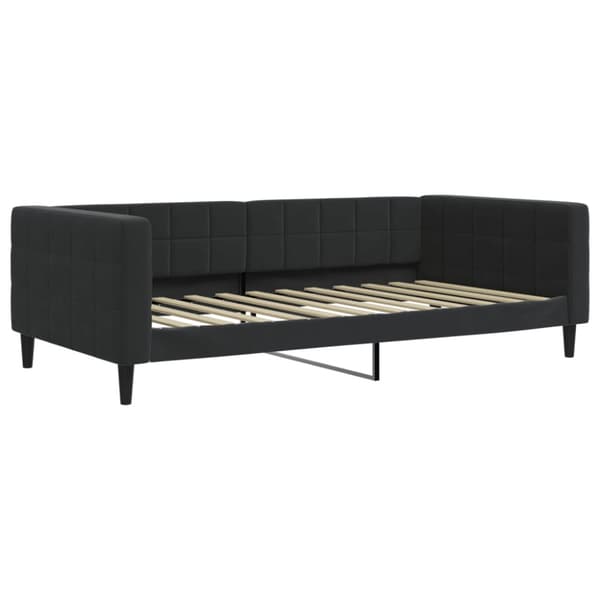 Dagbädd utdragbar svart 100x200 cm sammet