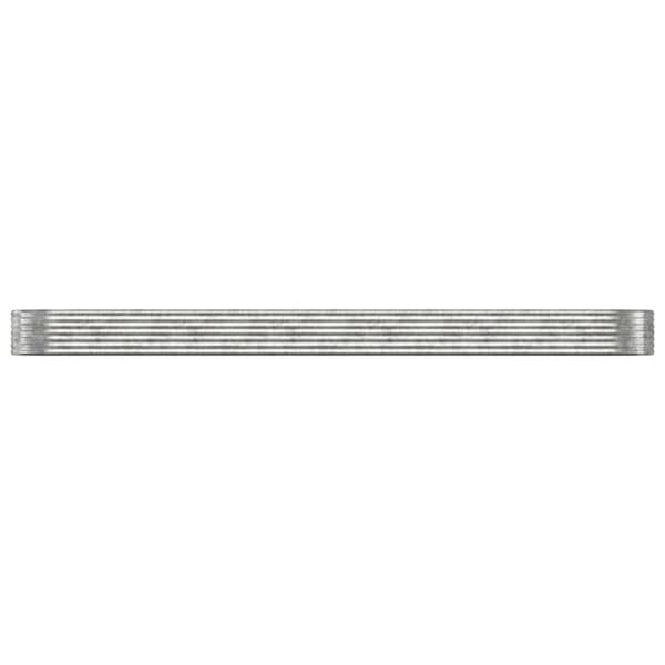 Odlingslåda galvaniserat stål 507x100x36 cm silver