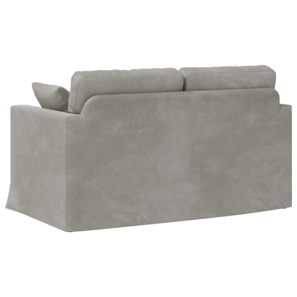 Soffa Ljusgrå 138 x 78 x 80 cm Sammet