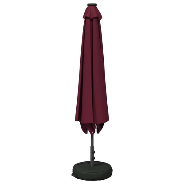 Trädgårdsparasol med LED Lampor 230 x 230 cm Polyester