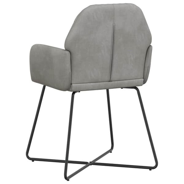 Matstolar 2 pcs Sammet Ljusgrå 55 x 50 x 84 cm