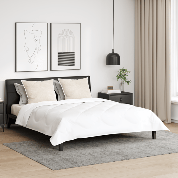Kudde med kudde 2 pcs Vit 61 x 41 x 20 cm Polyester