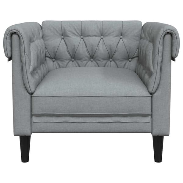 Soffa Ljusgrå 78,5 x 74,5 x 74,5 cm Polyester