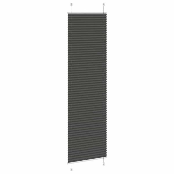 Plisserad persienn svart 55x200cm tyg bredd 54,4cm polyester