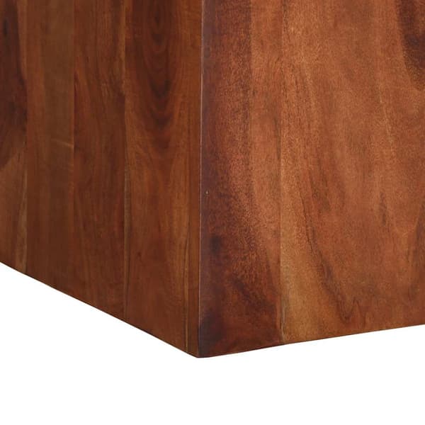 Matbord 120x120x77 cm massivt trä akacia
