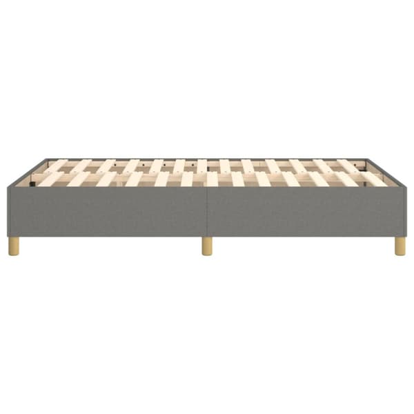 Boxspring-sängram mörkgrå 120x200 cm tyg