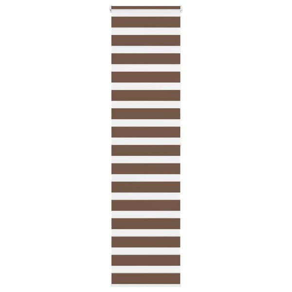 Rullgardin zebra brun 55x200 cm tyg bredd 50,9 cm polyester