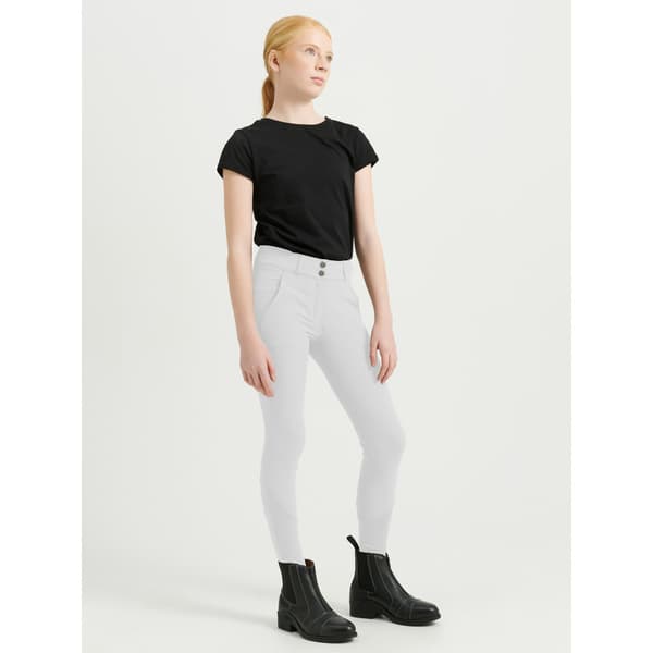 Rigmor Ridbyxa Knäskodd Junior Vit 158/164