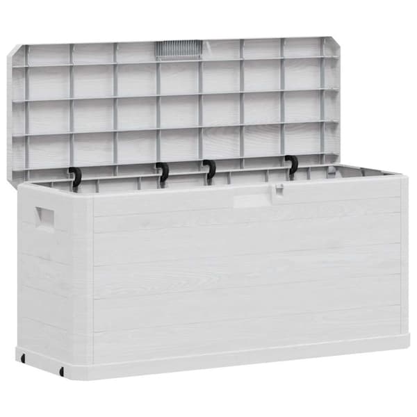 Dynbox 280 liter ljusgrå