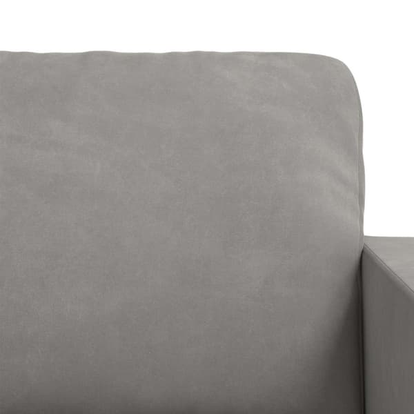Soffset 2 pcs Ljusgrå 228 x 78 x 80 cm Sammet