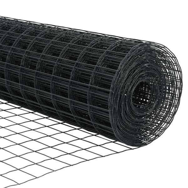 Stängsel med stolpe Grå 1,2 x 25 m Stål