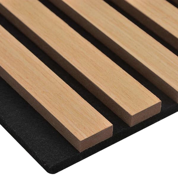 Väggpaneler 2 pcs Naturlig 60,5 x 60 cm
