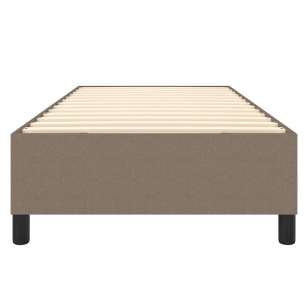 Boxspring-sängram Taupe 90x190 cm tyg